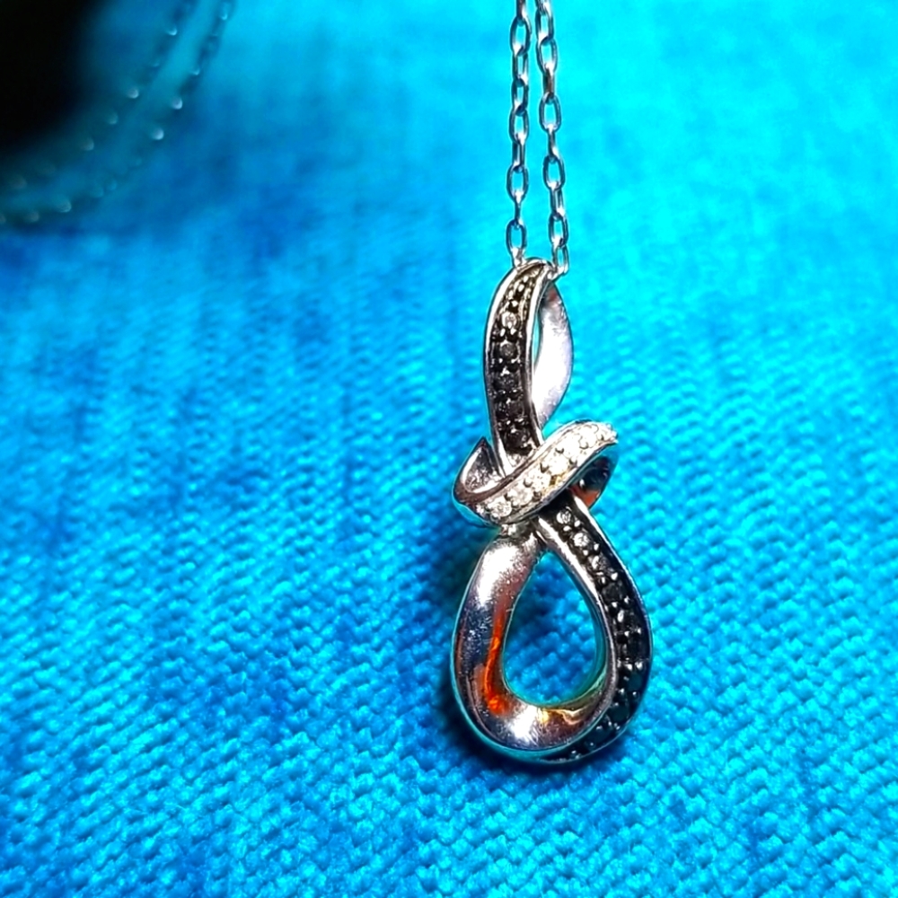 Great Gift ❤ Marcasite Eternity🖤Necklace